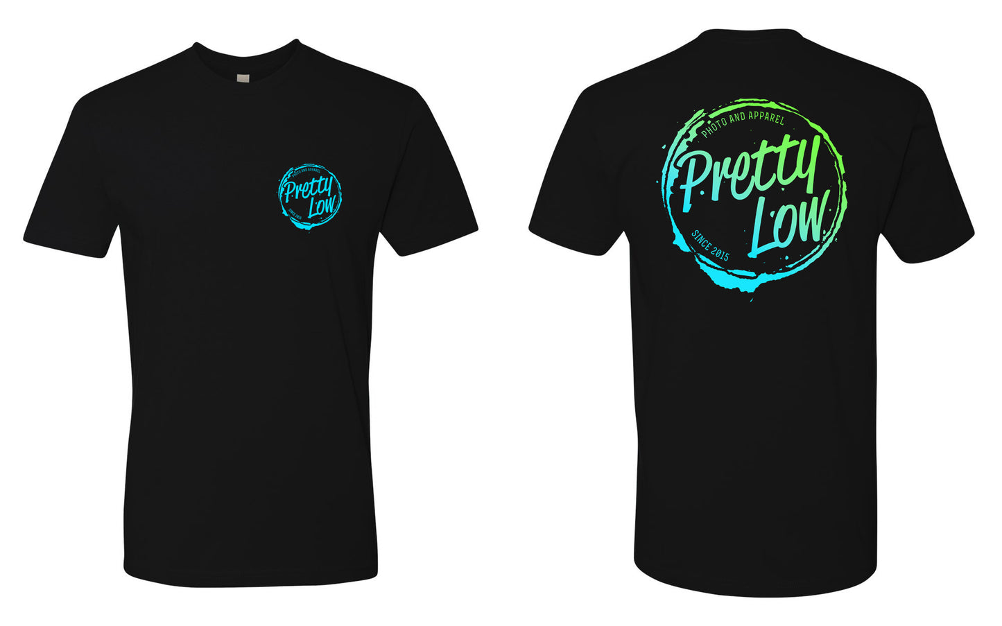 Logo Gradient Men's Fit Tee (Blue Green)