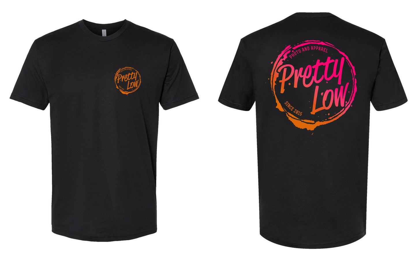 Logo Gradient Men's Fit Tee (Pink Orange)