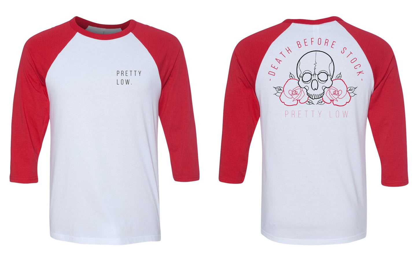 Death Before Stock Men's Fit Baseball Tee