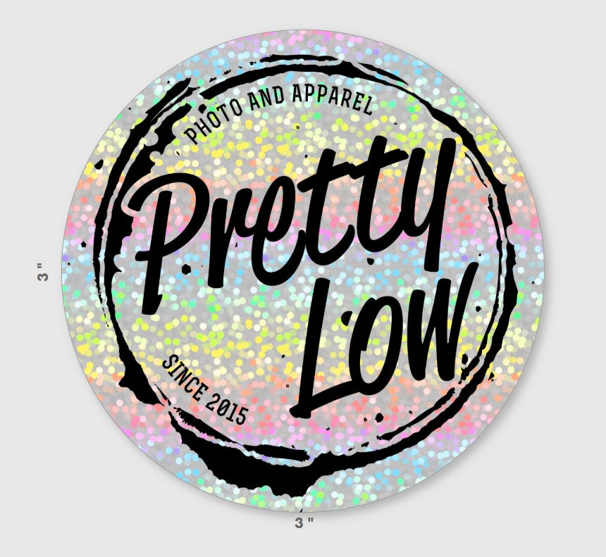 Glitter Logo Sticker