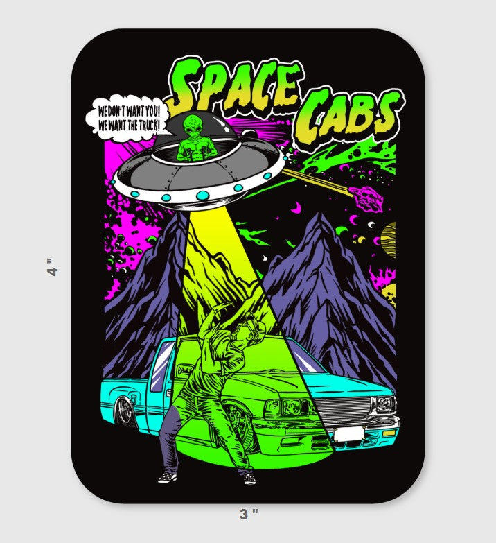 Space Cabs ATTACK! Sticker
