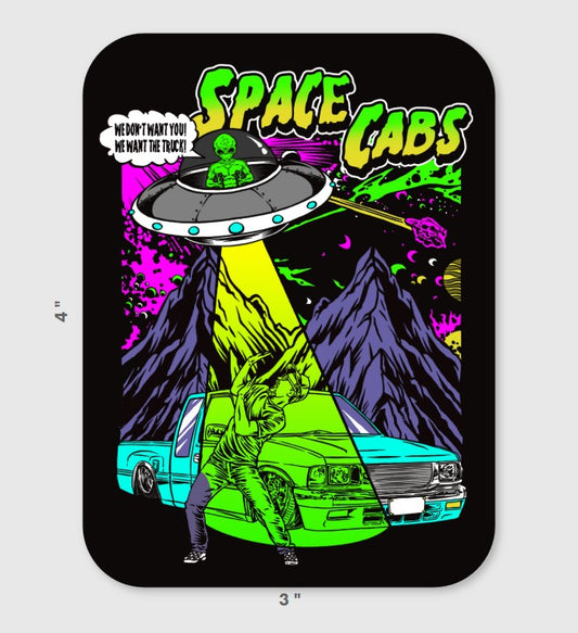 Space Cabs ATTACK! Sticker