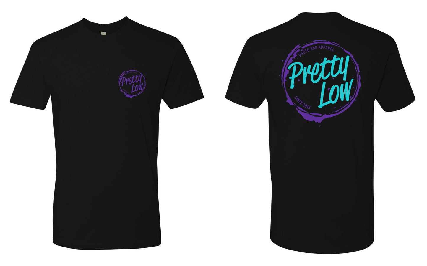 Logo Men's Fit Tee (Purple & Teal)